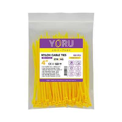 เคเบิ้ลไทร์ YORU รุ่น YR100-03CLY สีเหลือง 1 แพ็ค