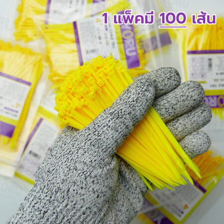 เคเบิ้ลไทร์ YORU รุ่น YR100-03CLY สีเหลือง