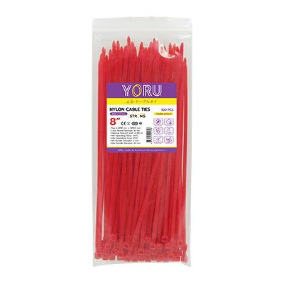 เคเบิ้ลไทร์ YORU รุ่น YR200-04CLR สีแดง 1 แพ็ค