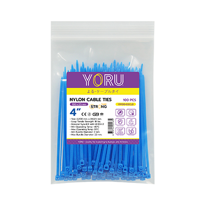 เคเบิ้ลไทร์ YORU รุ่น YR100-03CLB สีน้ำเงิน 1 แพ็ค