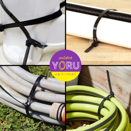 เคเบิ้ลไทร์ YORU รุ่น YR400-8CUNB สีดำ